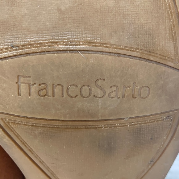 Franco Sarto brown leather ankle boots size 7.5 - Picture 7 of 9